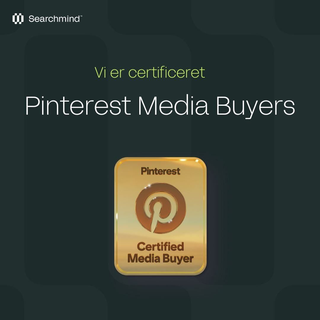 Stort Tillykke til Vores Paid Social-Team: Certificeret Pinterest Media Buyer!